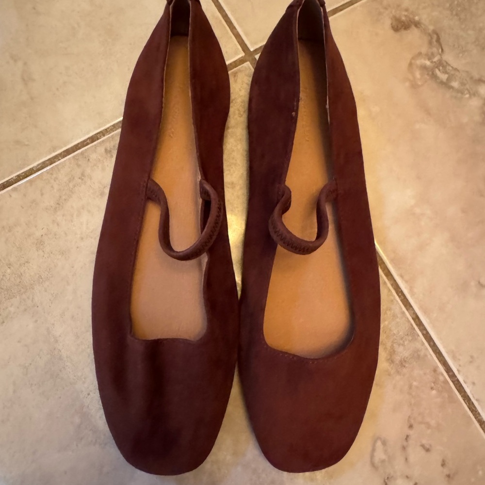 Madewell Rich Brown Suede Flats